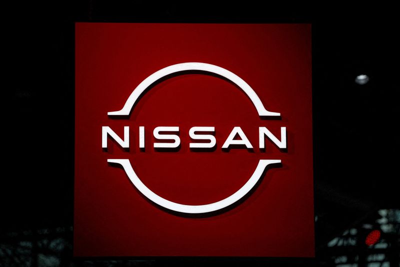 © Reuters. FILE PHOTO: A Nissan logo is seen during the New York International Auto Show, in Manhattan, New York City, U.S., April 5, 2023. REUTERS/David 'Dee' Delgado/File Photo