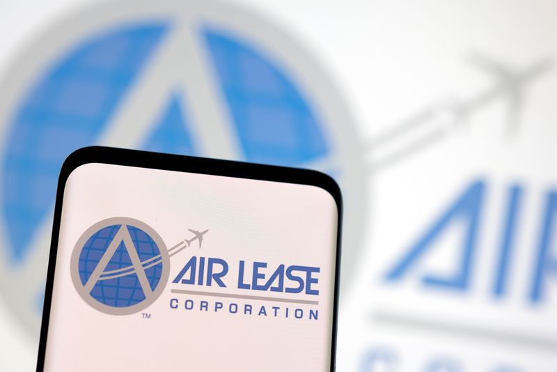 © Reuters. FILE PHOTO: Air Lease logo is seen displayed in this illustration taken, May 4, 2022. REUTERS/Dado Ruvic/Illustration/File Photo